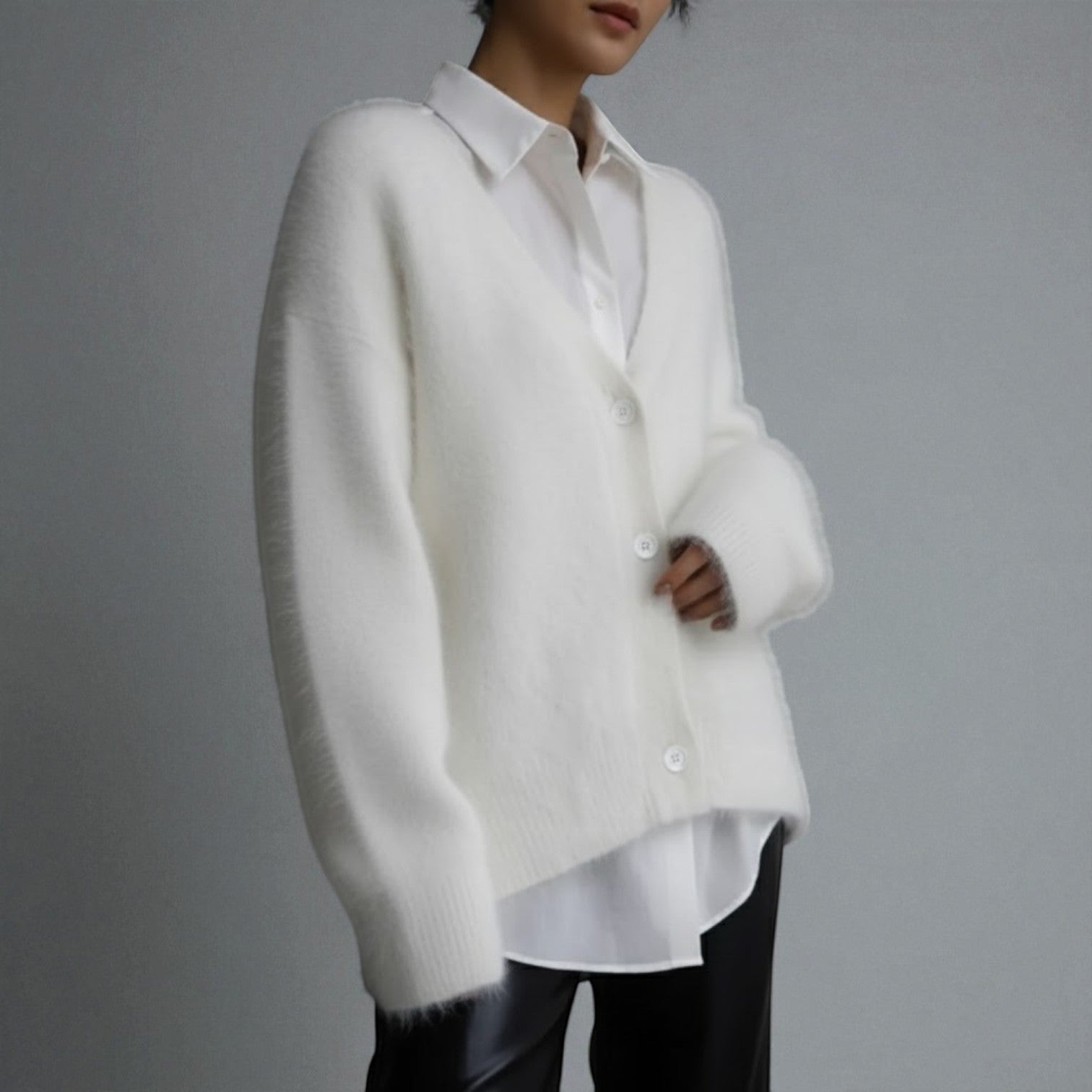 Karlyn – Damen Strickpullover mit V - Ausschnitt - Strickjacken - Temala