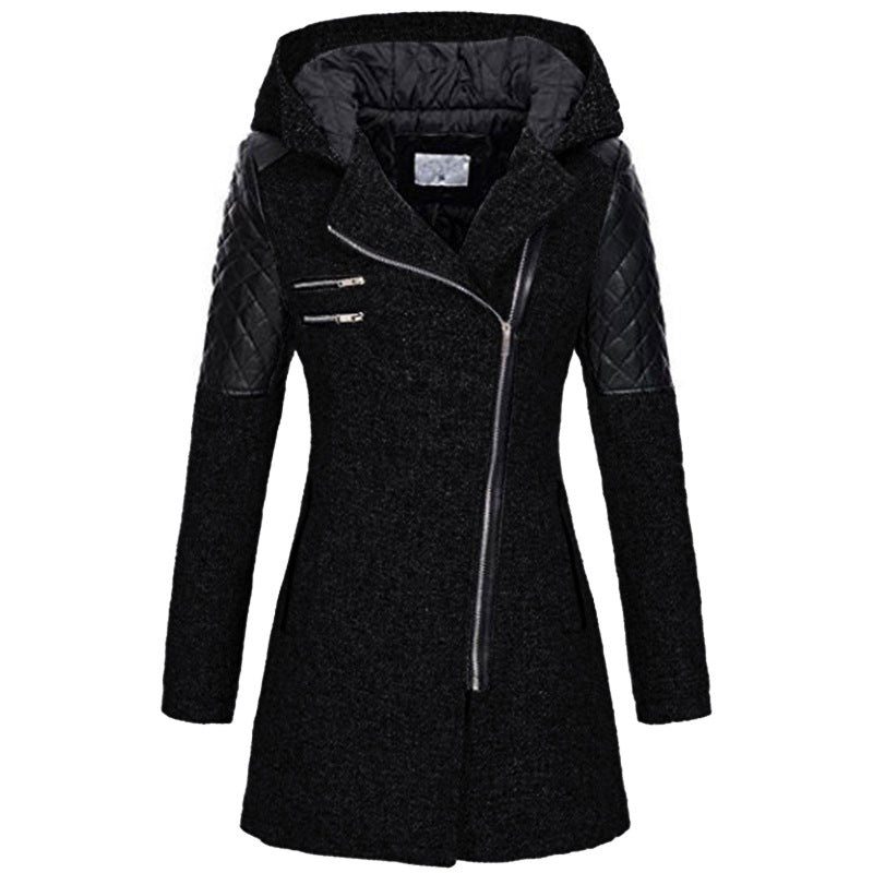 Karoline - Elegante Winterjacke - Schwarz - XS - 