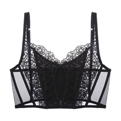 Kate | Italienische Schleife Bralette - Schwarz - S (32/70ABC) - 