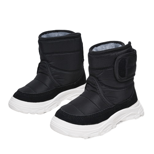 KiddoKick - Rutschfeste Winterstiefel für Kinder - Schwarz - 21 (Innensohle - 14.0 CM) - 