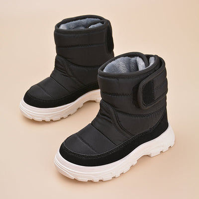 KiddoKick - Rutschfeste Winterstiefel für Kinder - Schwarz - 21 (Innensohle - 14.0 CM) - 