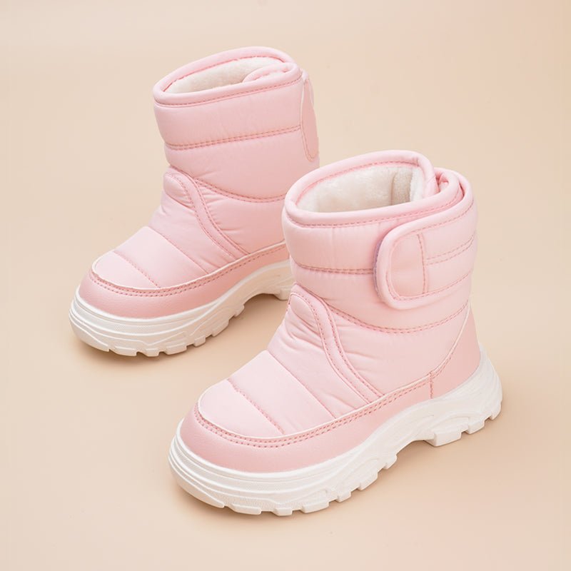 KiddoKick - Rutschfeste Winterstiefel für Kinder - Rosa - 21 (Innensohle - 14.0 CM) - 