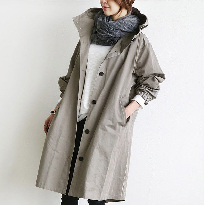 Laila - Wasserabweisender Trenchcoat - Grau - S - 