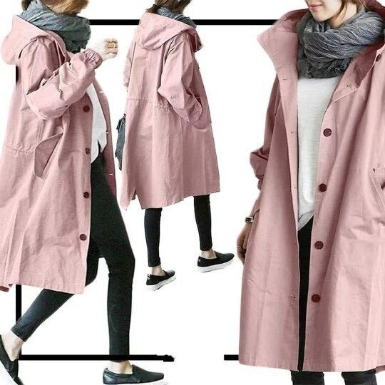 Laila - Wasserabweisender Trenchcoat - Rosa - S - 