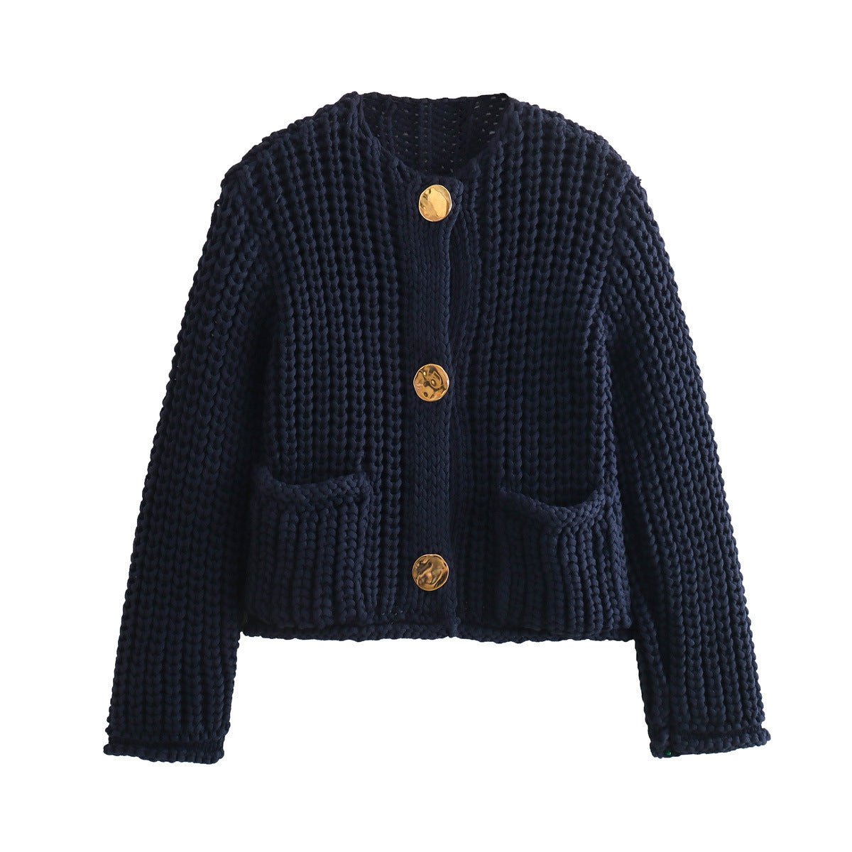 Laura - Trendiger Cardigan - Marineblau - S - 