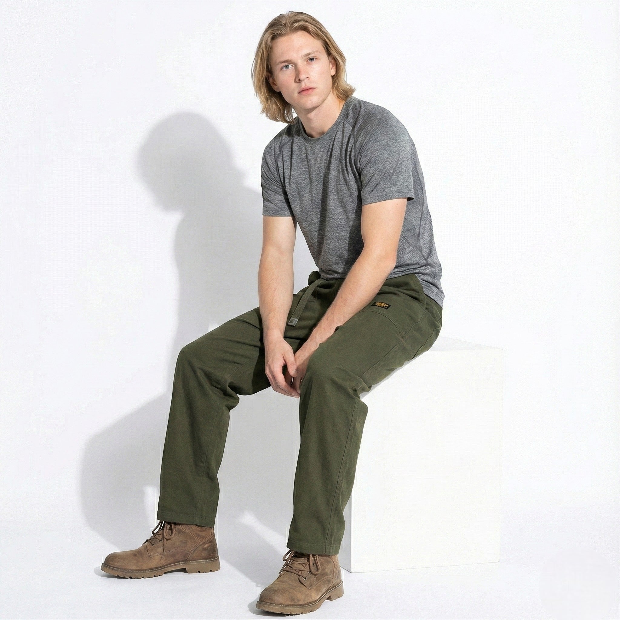 Leon – Herren Baumwolle Cargo Hose mit geradem Schnitt - Hosen - Temala