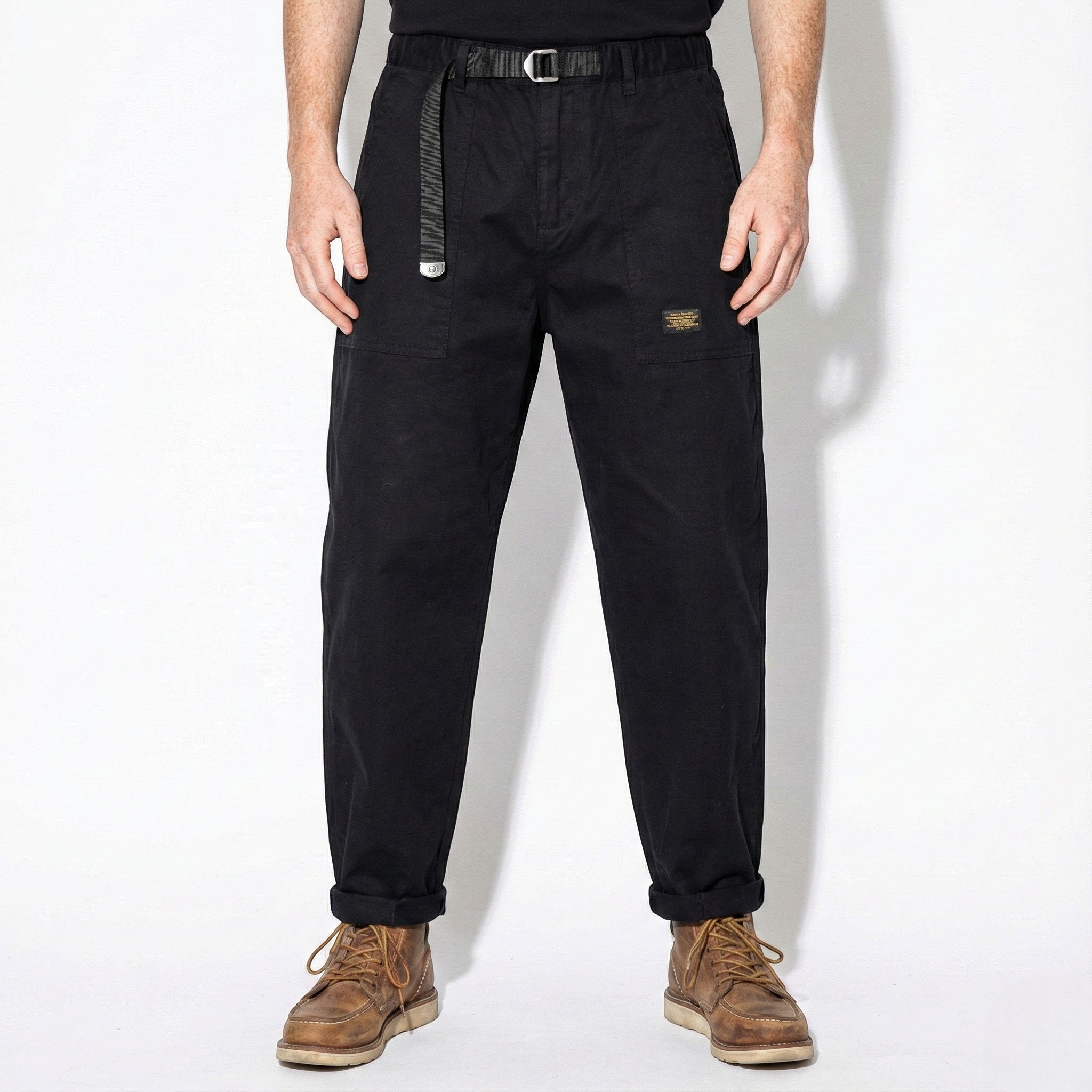 Leon – Herren Baumwolle Cargo Hose mit geradem Schnitt - Hosen - Temala