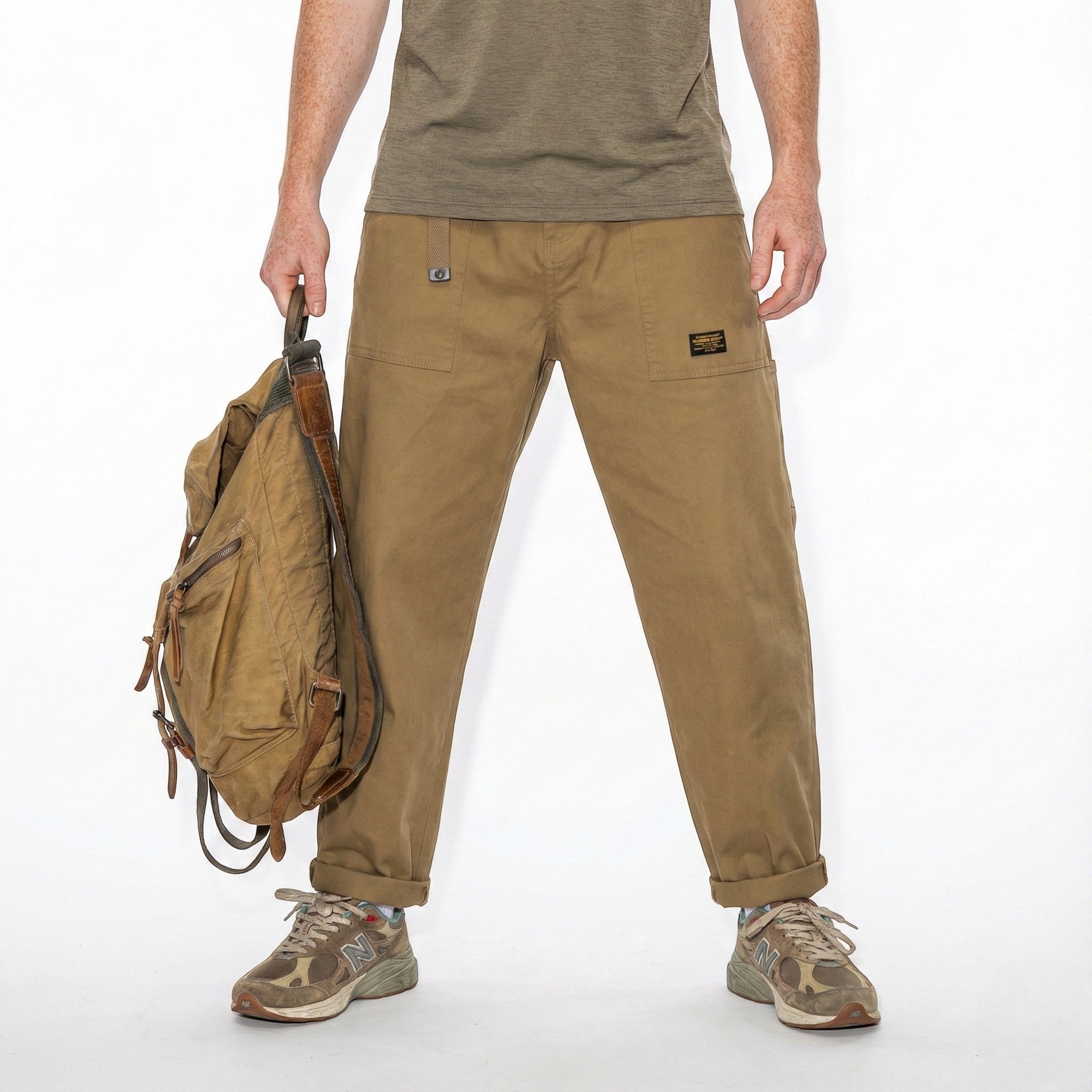 Leon – Herren Baumwolle Cargo Hose mit geradem Schnitt - Hosen - Temala