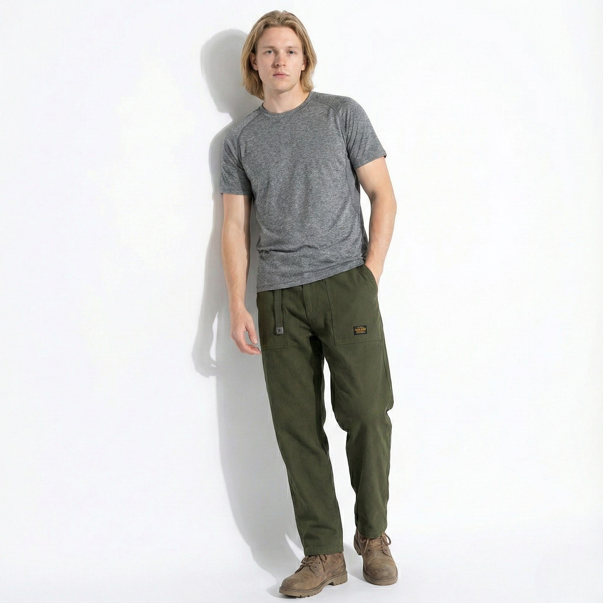 Leon – Herren Baumwolle Cargo Hose mit geradem Schnitt - Hosen - Temala