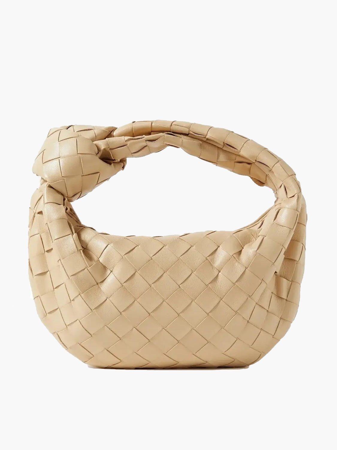 Lia – Geflochtene Mini - Tasche - Beige - 