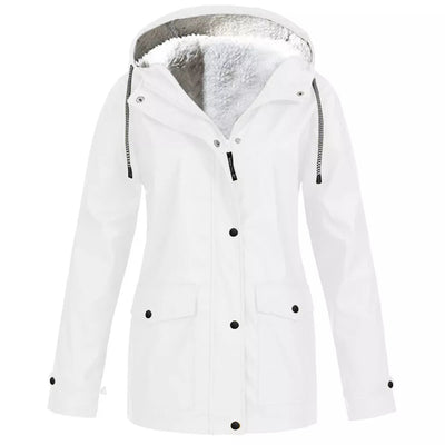 Lilli - Wetterfeste Regenjacke - Weiß - S - 