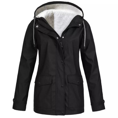 Lilli - Wetterfeste Regenjacke - Schwarz - S - 