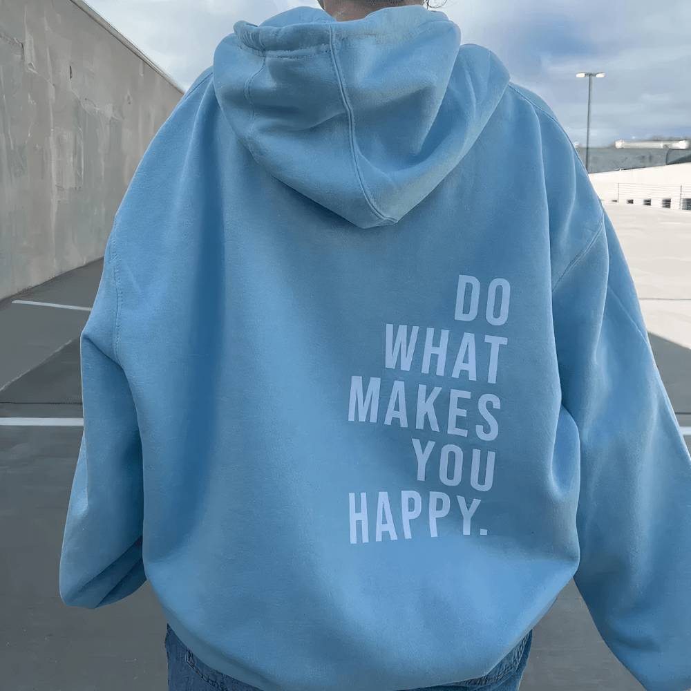 Lilly - Gemütlicher Oversized Hoodie - Blau - S - 