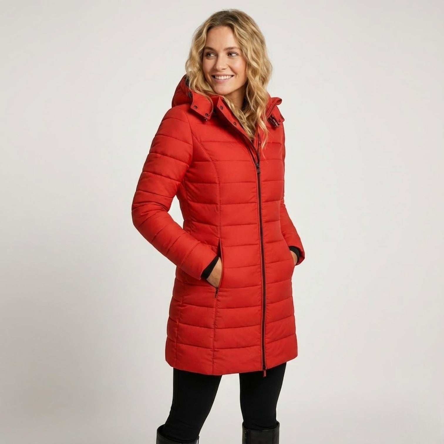 Liora – Damen Puffer Steppmantel aus Baumwolle - Pufferjacke - Temala