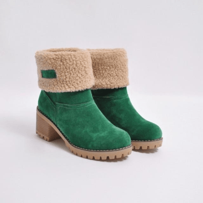 Lisa - Gemütliche Winterstiefel - Grün - 36 - 