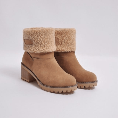 Lisa - Gemütliche Winterstiefel - Braun - 36 - 