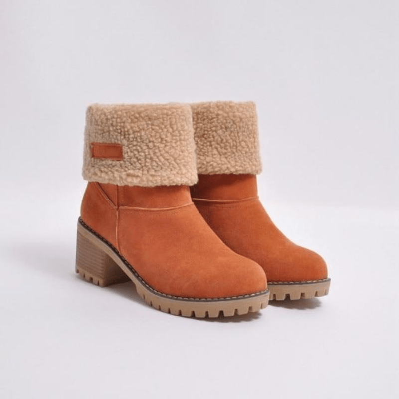 Lisa - Gemütliche Winterstiefel - Orange - 36 - 