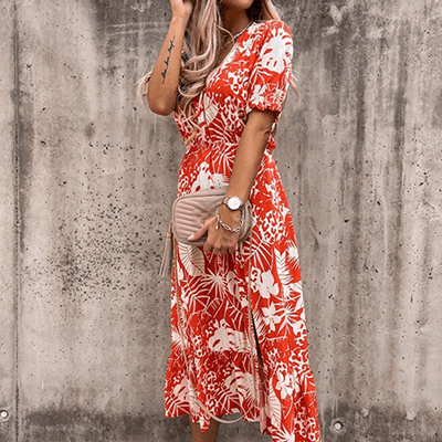 Lola | Das perfekte Sommerkleid - Orange - S - 