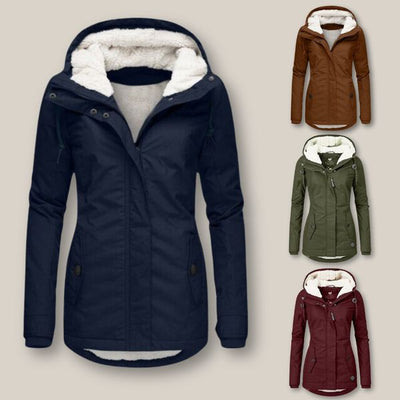 Mabel - Warme gefütterte Jacke - Braun - XS - 