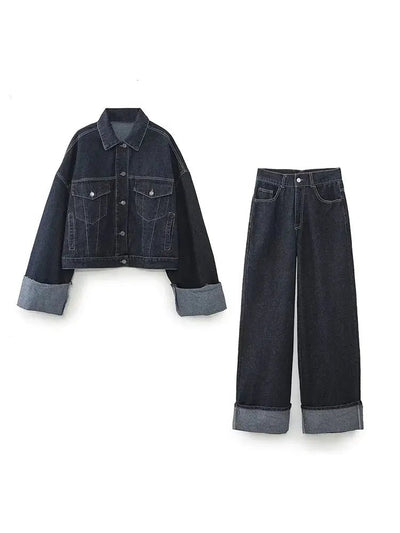 Mia - Bequemes Denim - Set - XS - 