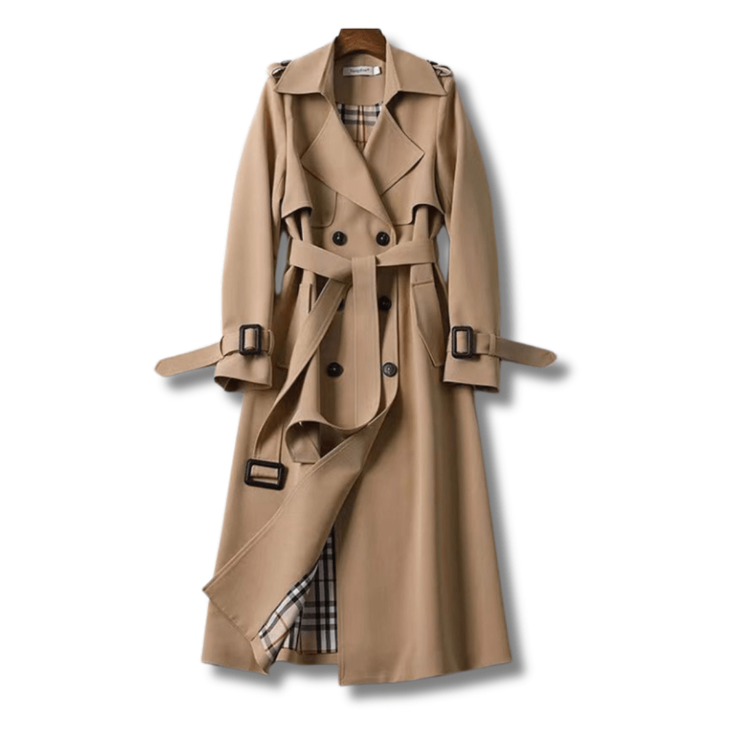 Mirabelle - Eleganter Trenchcoat - Braun - S - 