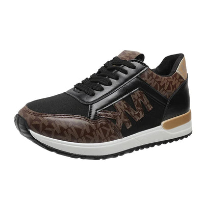 MK Sneakers - Trendige Sneakers für Frauen - Schwarz - 35 - 50% RABATT