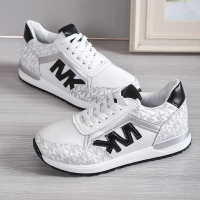 MK Sneakers - Trendige Sneakers für Frauen - Weiß - 35 - 50% RABATT