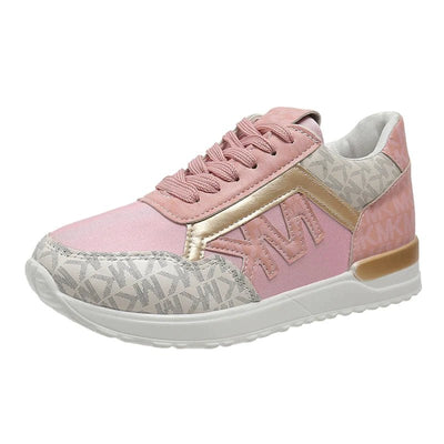 MK Sneakers - Trendige Sneakers für Frauen - Rosa - 35 - 50% RABATT