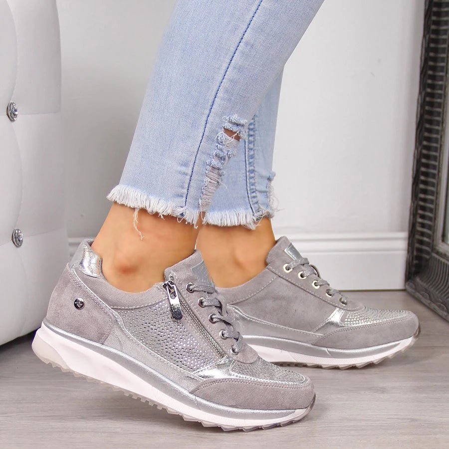 Naomi - Orthopädische Sneakers - Grau - 35 - 