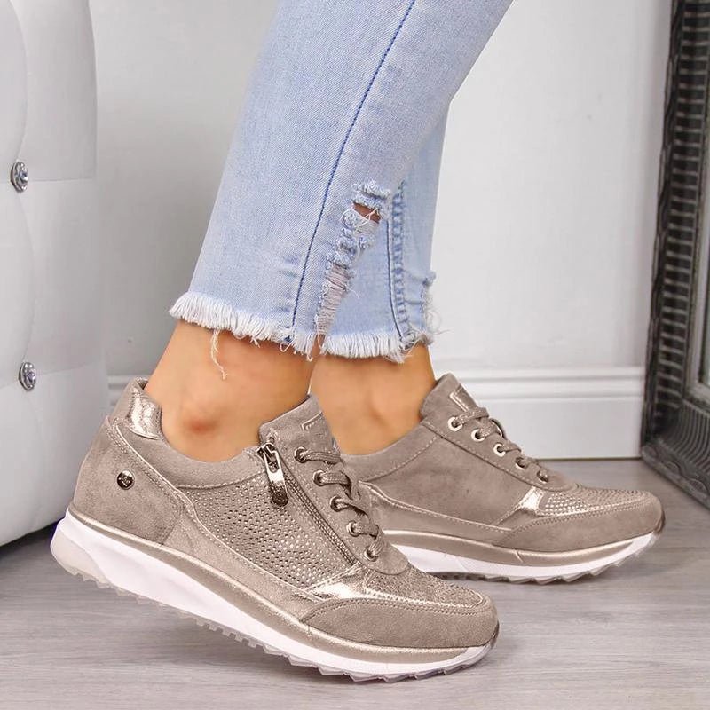 Naomi - Orthopädische Sneakers - Beige - 35 - 