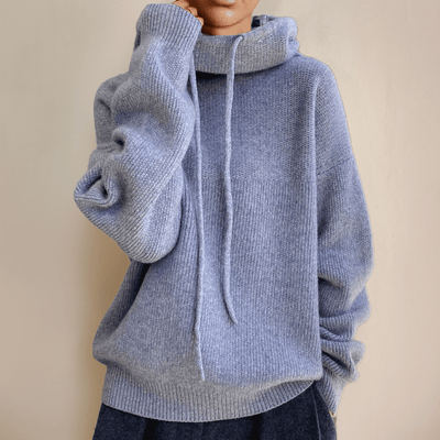 Nina - Wollrollkragenpullover - Grau - S - 