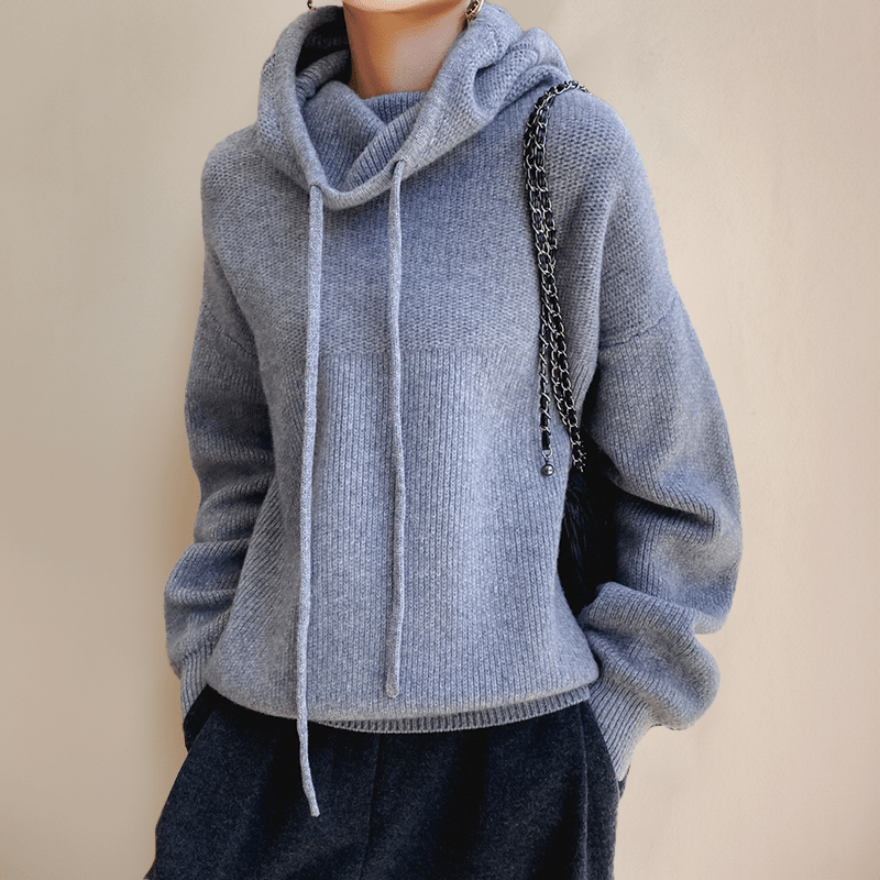 Nina - Wollrollkragenpullover - Grau - S - 