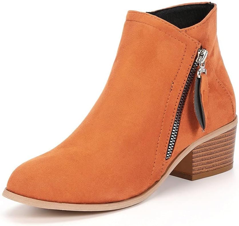 OrthoStep 2.0 - Orthopädische Lederstiefel für Frauen - Orange - 35 - 