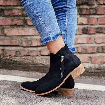 OrthoStep 2.0 - Orthopädische Lederstiefel für Frauen - Schwarz - 35 - 