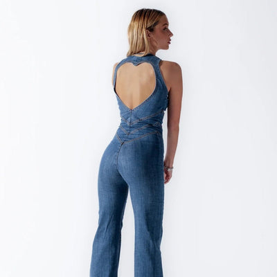 Panalog | Denim Retro Jumpsuit - S - 