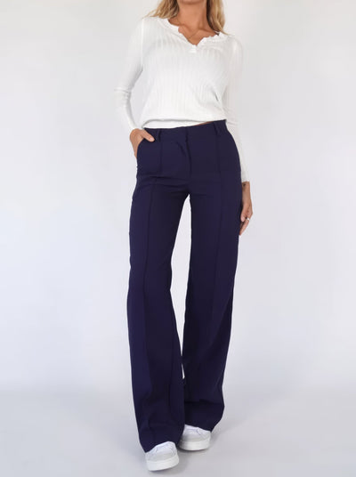 Pauline - Stylische elegante Hose - Blau - S - 