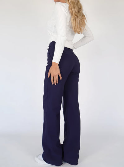 Pauline - Stylische elegante Hose - Blau - S - 