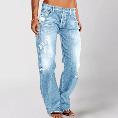 Pia - Jeans mit weitem Bein - Hellblau - S - 