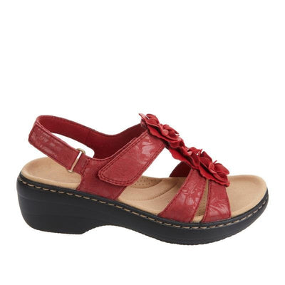 RetroBloom - Orthopädische Sommersandalen - Rot - 35 - 