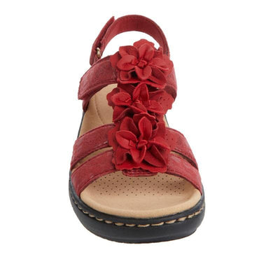 RetroBloom - Orthopädische Sommersandalen - Rot - 35 - 