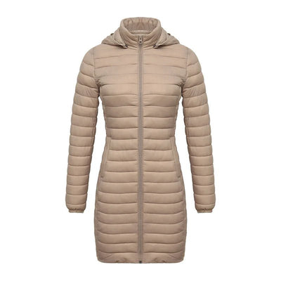 Rosi - Kuschelige lange Parka Jacke - Beige - S - 