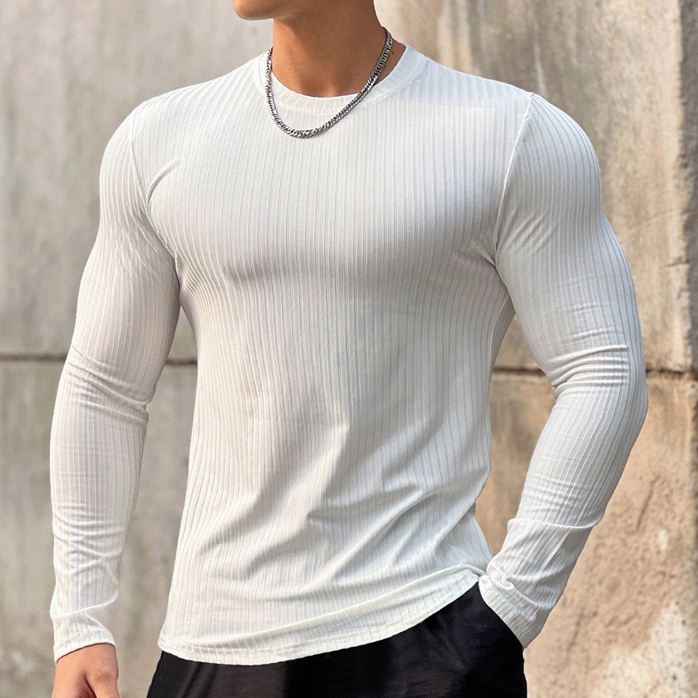 Rutherford - Langärmeliger Pullover mit schmaler Passform - Weiß - M - 