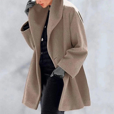 Sanna | Ein eleganter und warmer Winterjacke - Hellbraun - S - 