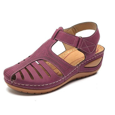 Sanya - Orthopädische Keilsandalen - Lila - 35 - 