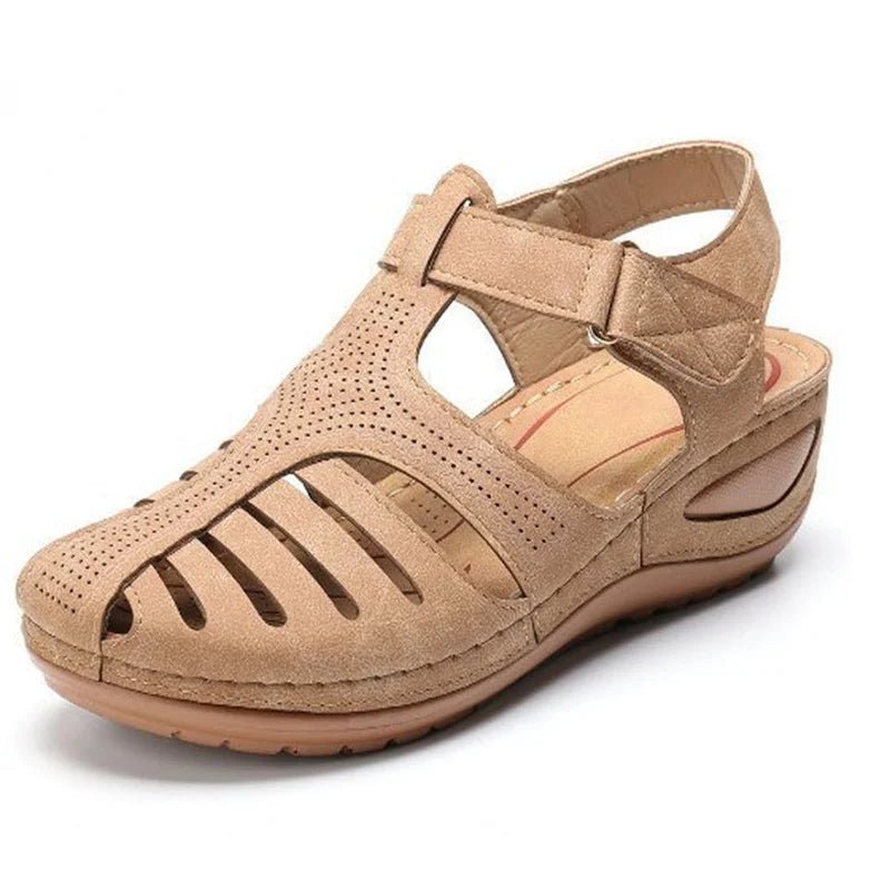 Sanya - Orthopädische Keilsandalen - Beige - 35 - 