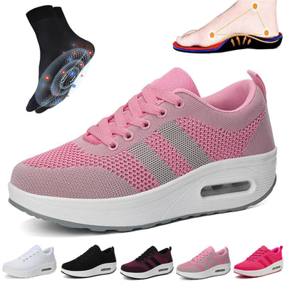 ShoeLight - Gewebte orthopädische Turnschuhe - Rosa - 35 - 