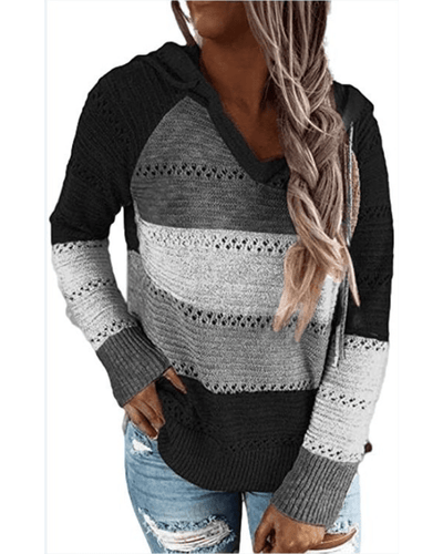 Sienna - Kapuzenpullover - Schwarz - S - 