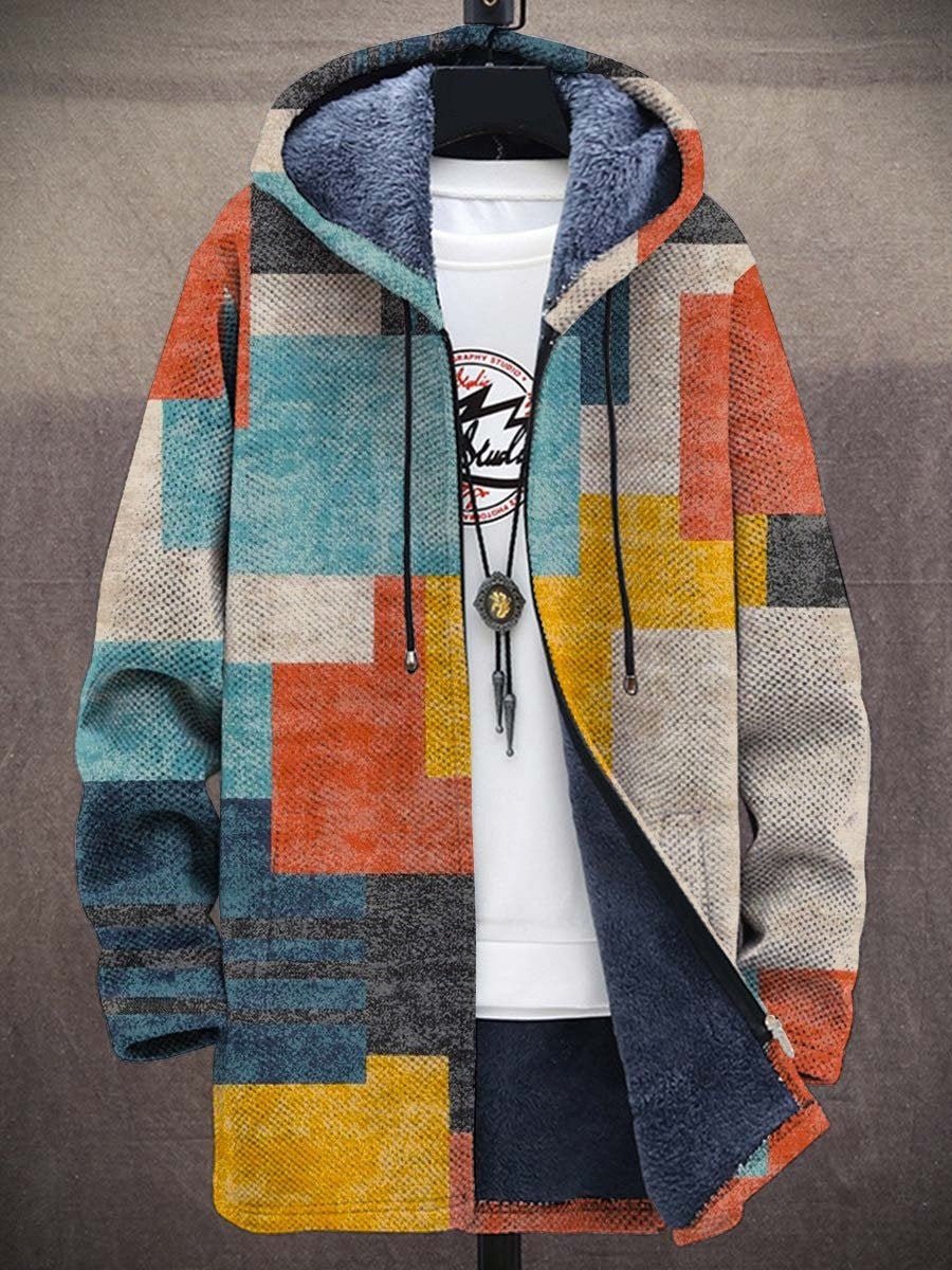 SIERRA | Luxuriöser Kunst - inspirierter Hoodie - Multicolored blue - S - 