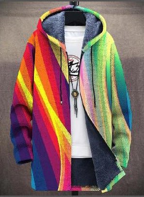 SIERRA | Luxuriöser Kunst - inspirierter Hoodie - Multicolored green - S - 