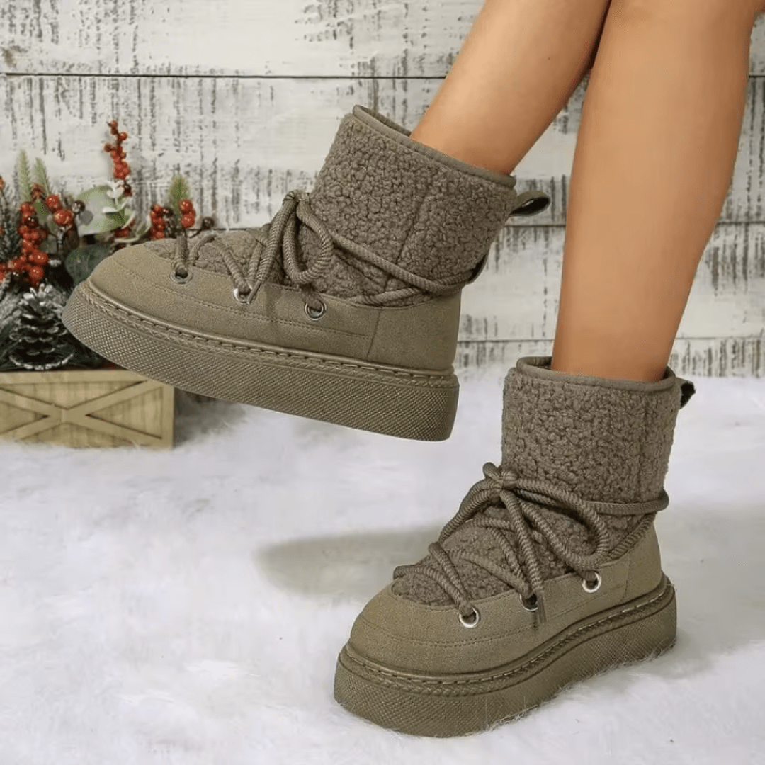 Snomi - Gemütliche Winterschuhe - Weiß - 36 - 